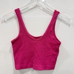 Urban Outfitters Out From Under Pink Cropped Tank Top Medium